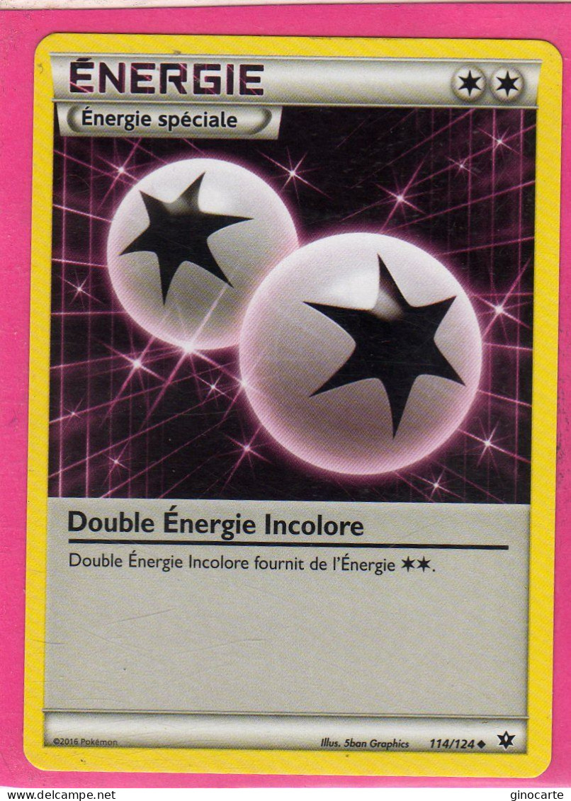 Carte Pokemon Francaise 2016 Xy Impact Des Destins 114/124 Double Energie Incolore Bon Etat - XY