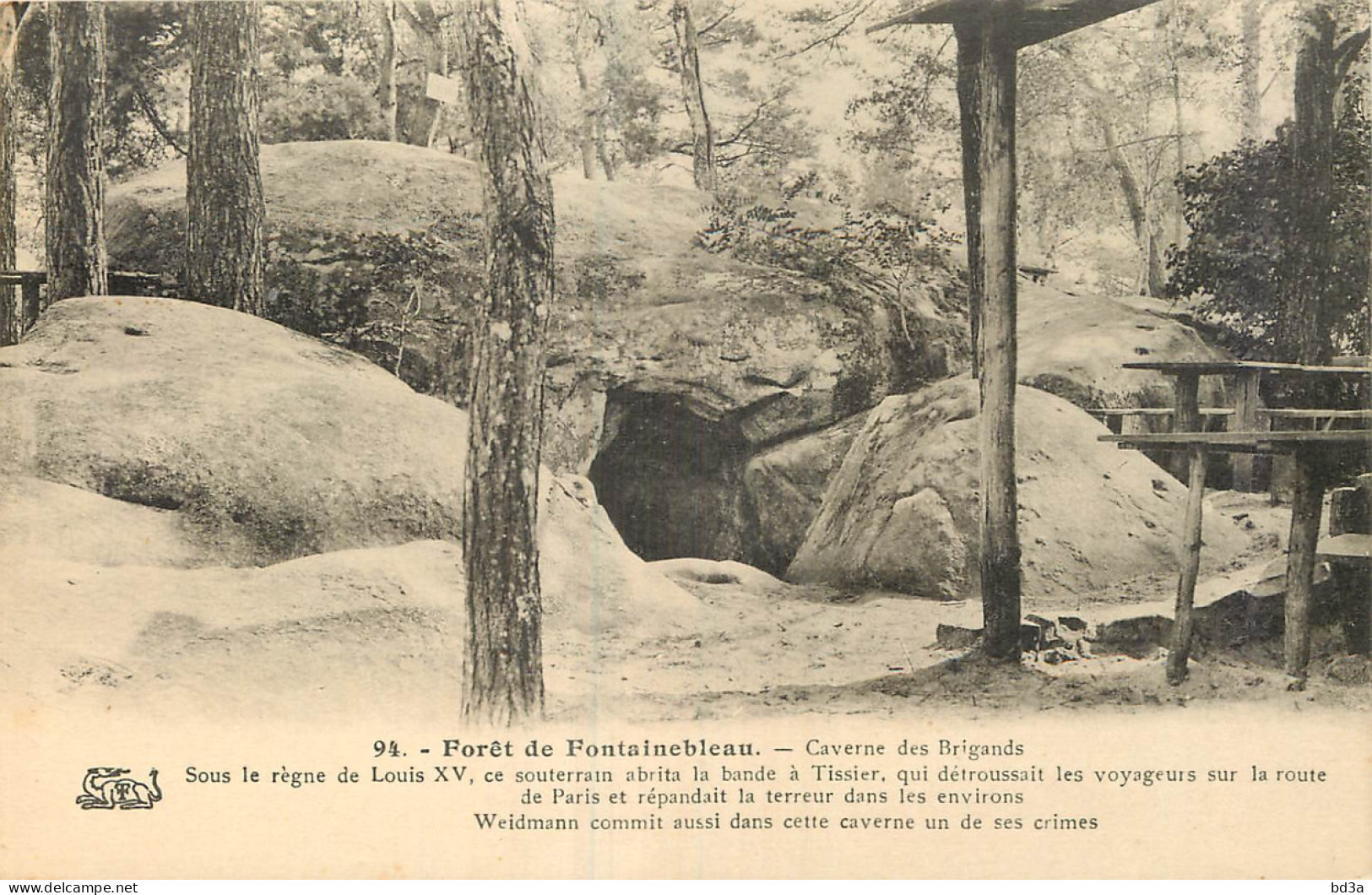 77 - FORET DE FONTAINEBLEAU - CAVERNE DES BRIGANDS - Fontainebleau