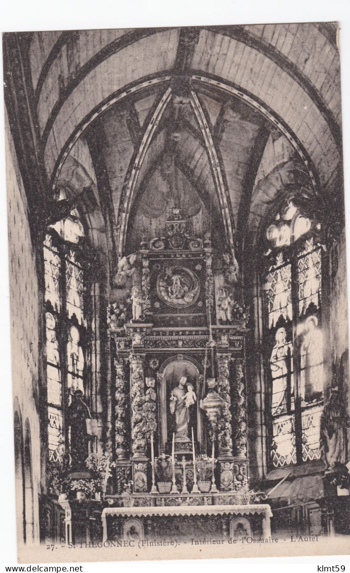 Saint-Thégonnec - Intérieur De L'Ossuaire - L'Autel - Saint-Thégonnec