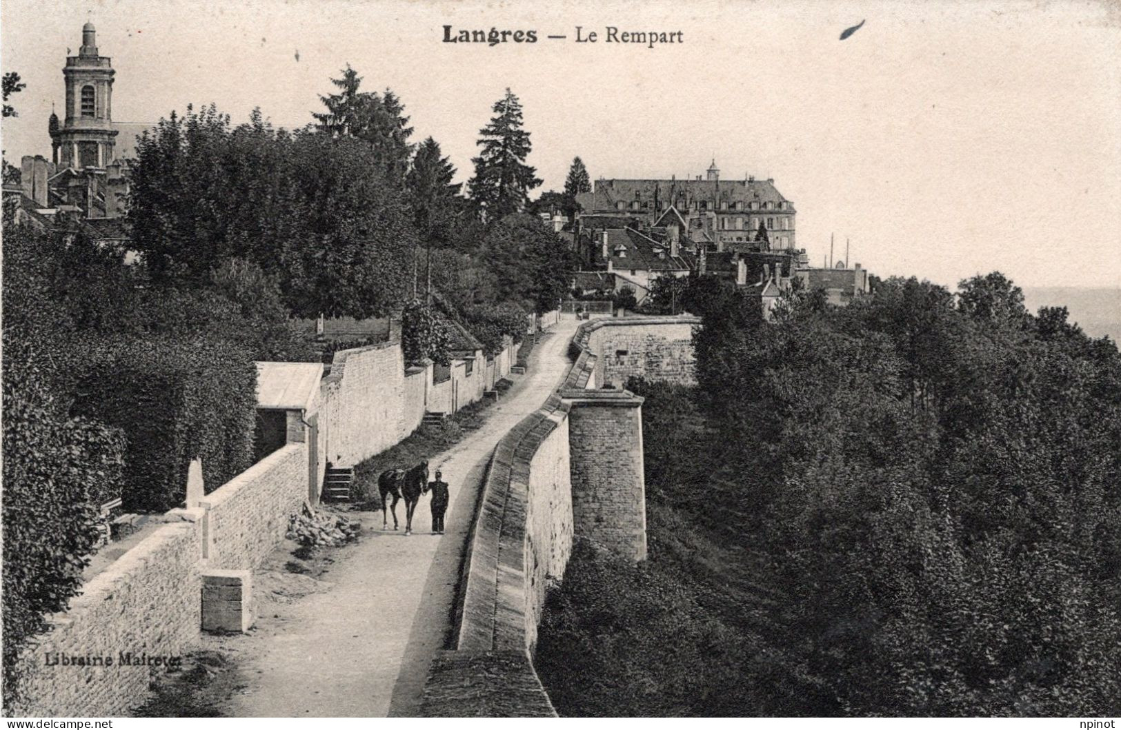 C P A -  52  -   LANGRES - Le Rempart - Langres