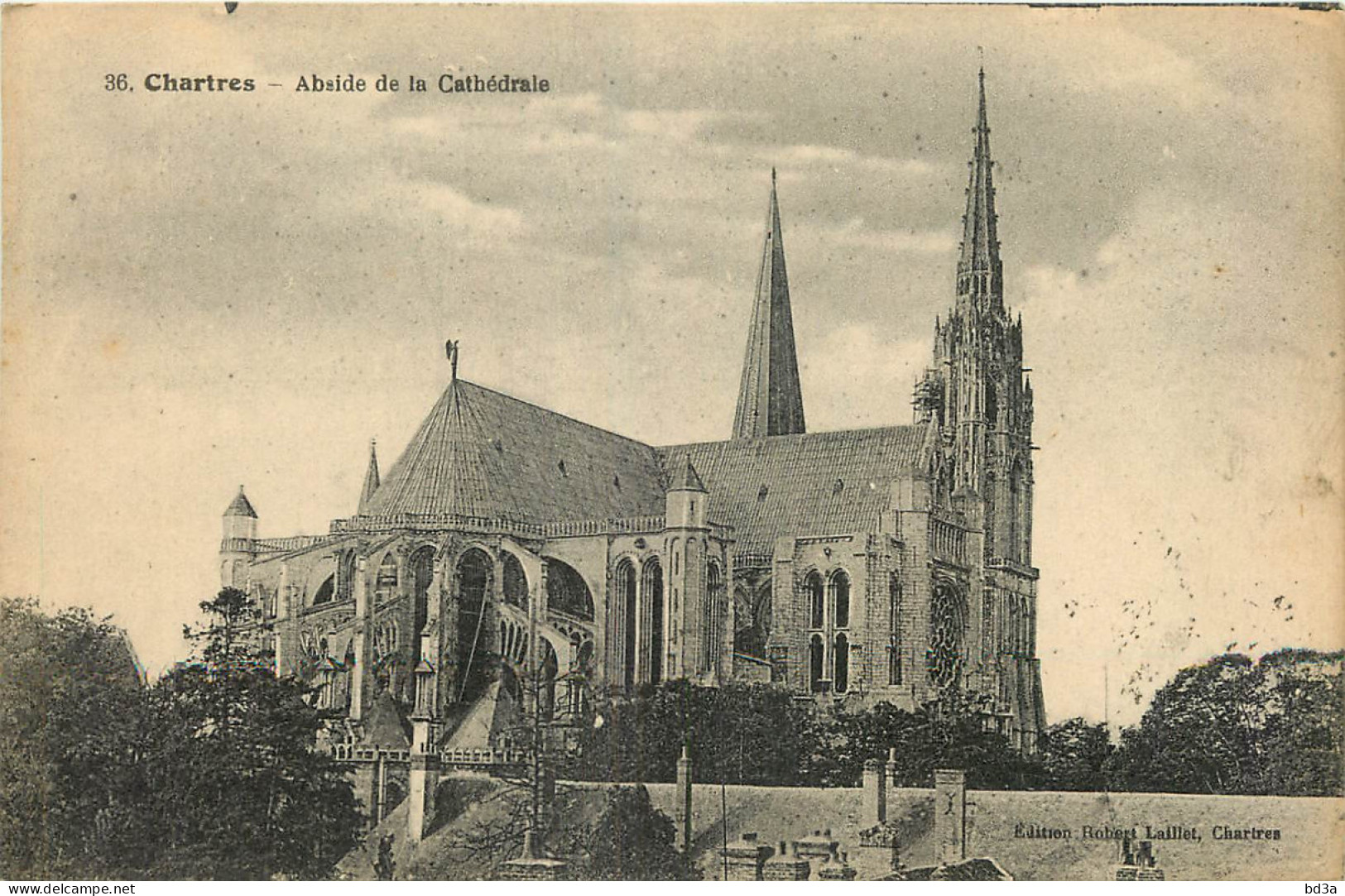 28 - CATHEDRALE DE CHARTRES ABSIDE  - Chartres