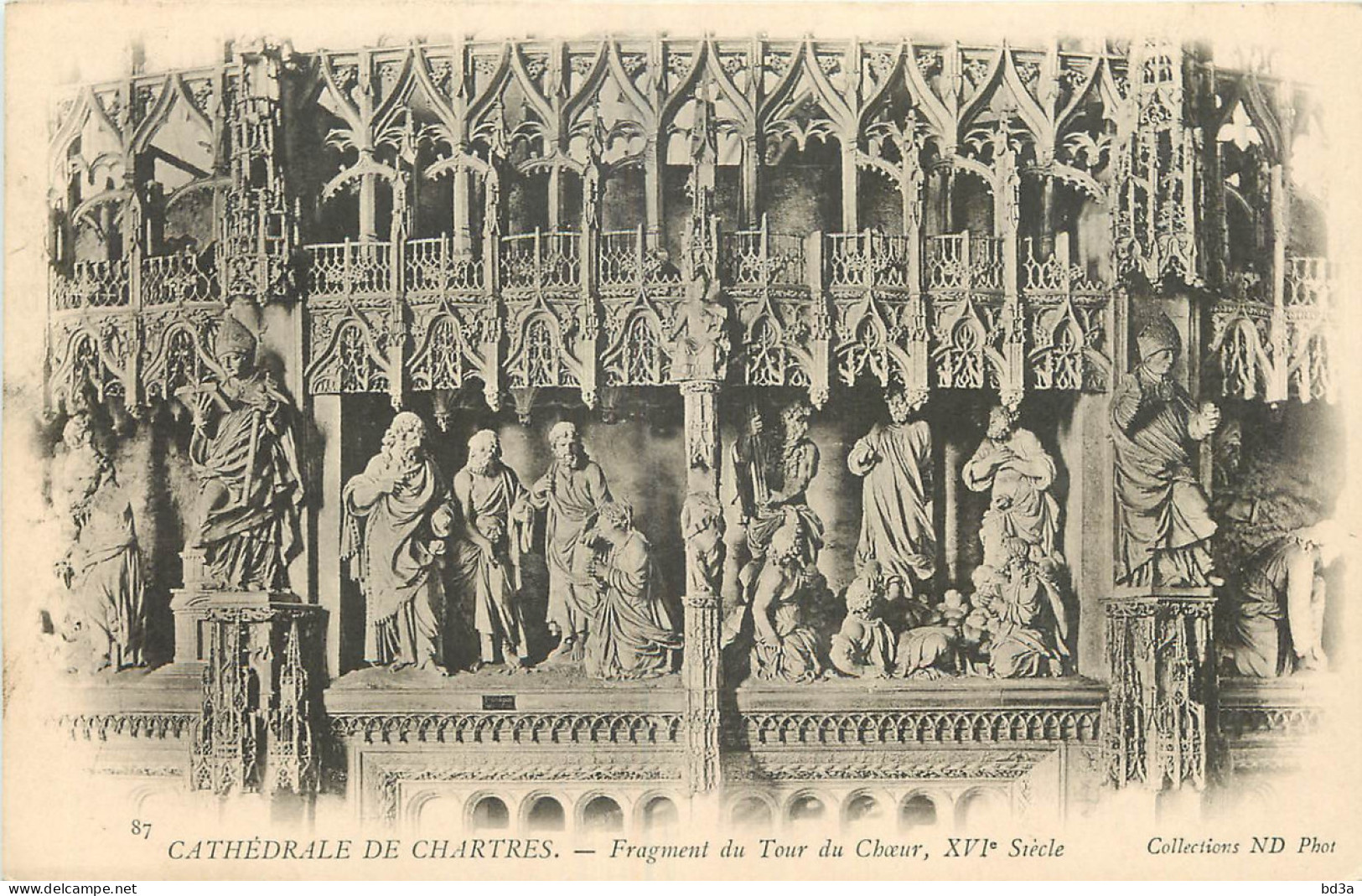 28 - CATHEDRALE DE CHARTRES FRAGMENT DU TOUR DU CHŒUR  - Chartres