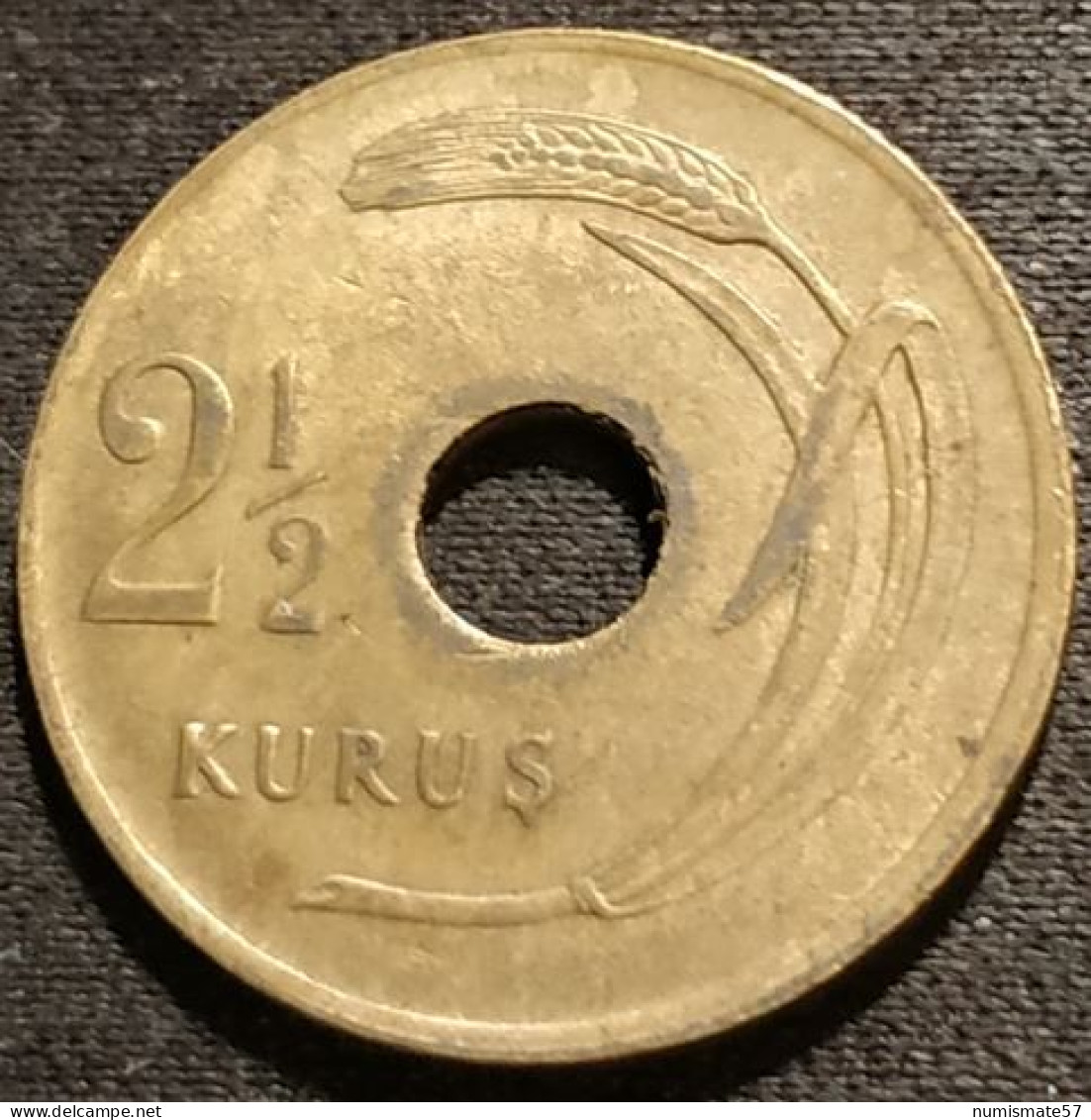 TURQUIE - TURKEY - 2 1/2 KURUS 1948 - KM 885 - ( 2½ Kuruş ) - Turkije