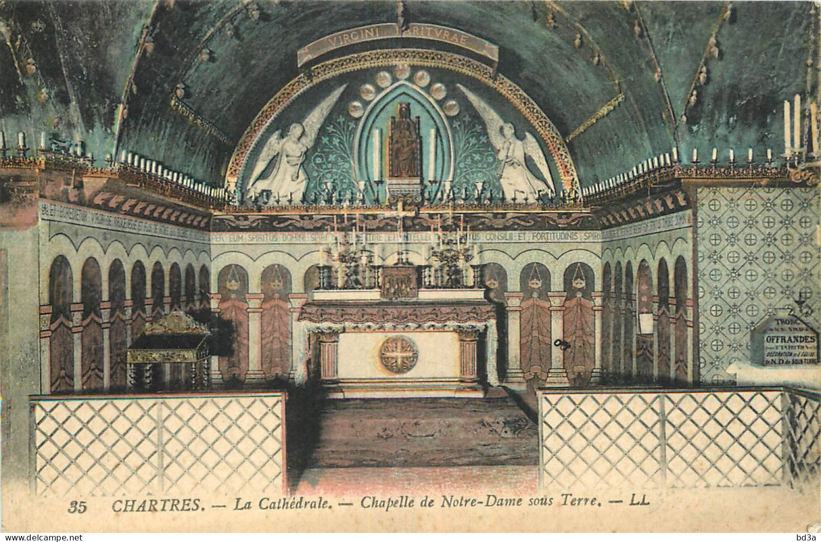 28 - CHARTRES LA CATHEDRALE CHAPELLE DE NOTRE DAME SOUS TERRE - Chartres