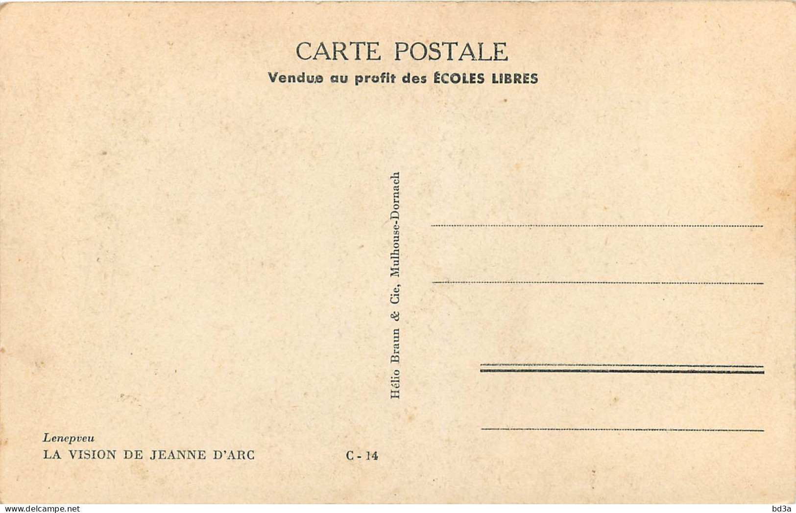 JEANNE D'ARC - LA VISION - Personnages Historiques