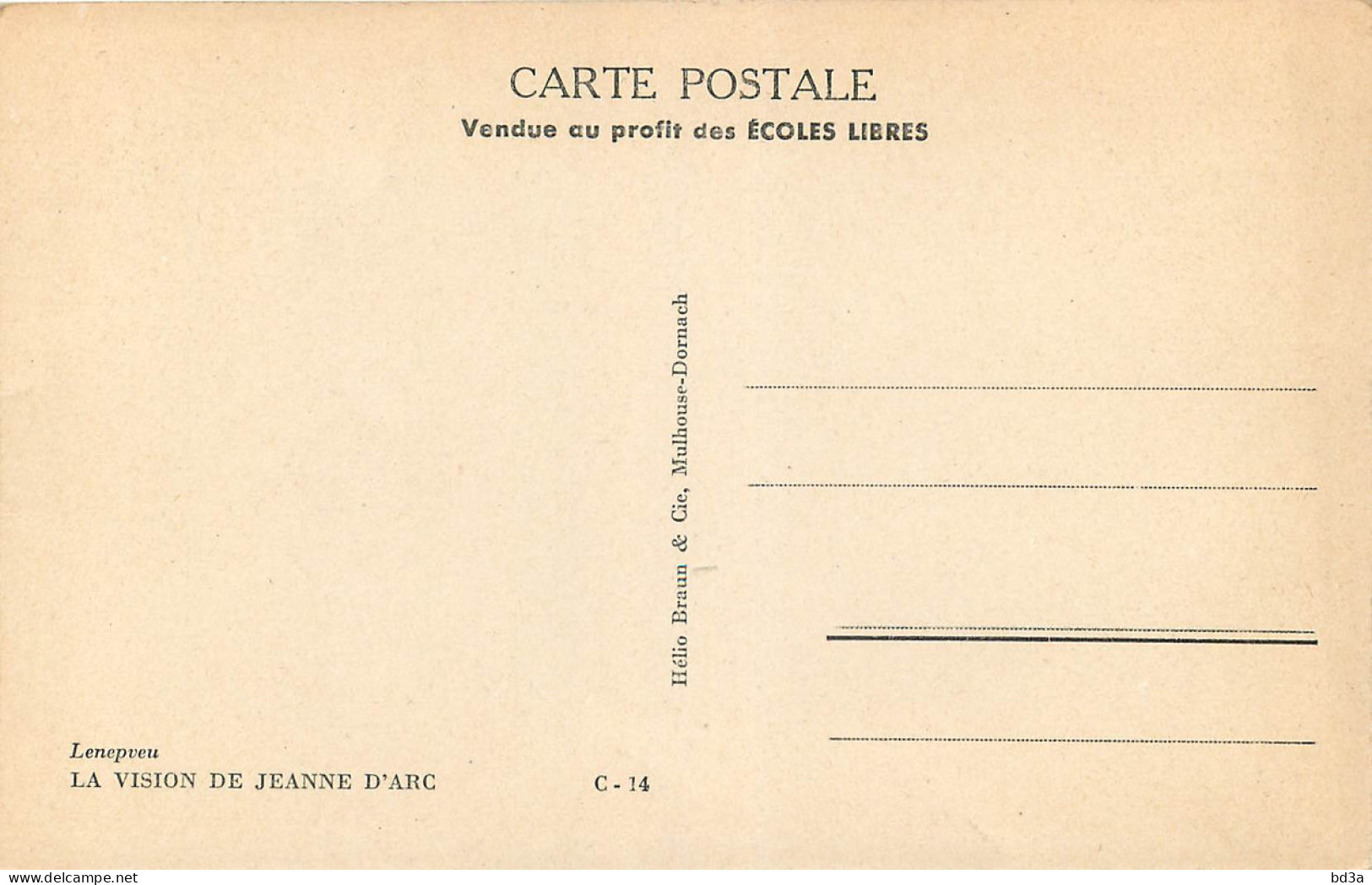 JEANNE D'ARC - LA VISION - Personnages Historiques