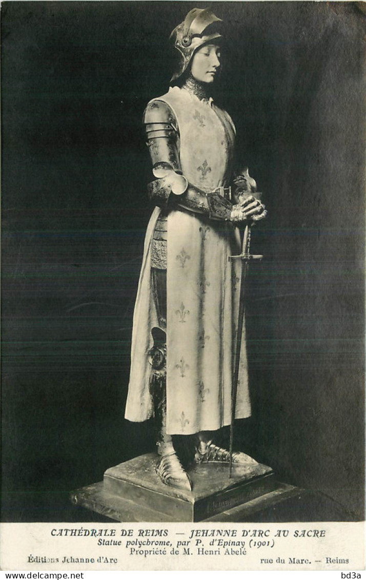 JEANNE D'ARC - CATHEDRALE DE REIMS - Historical Famous People