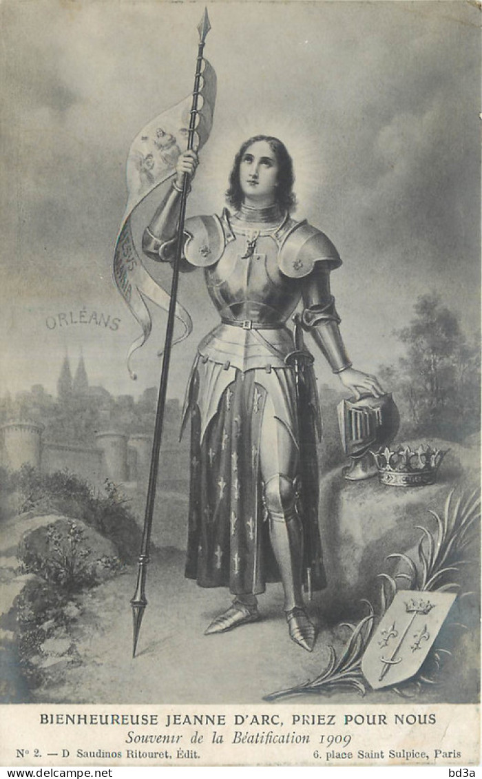 JEANNE D'ARC - BEATIFICATION 1909 - Historische Figuren