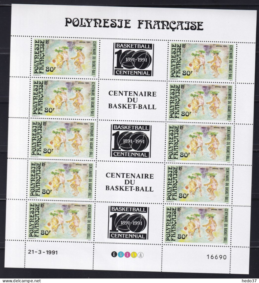 Polynésie N°382A - Feuille De 5 Triptyques - Neufs ** Sans Charnière - TB - Neufs