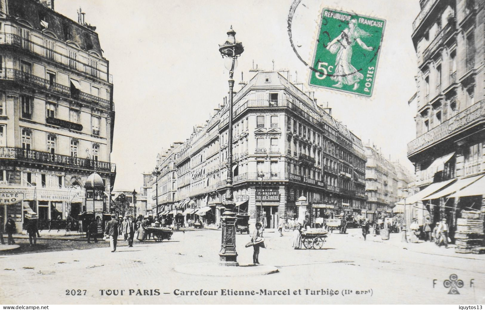 CPA. [75] > TOUT PARIS > N° 2027 - Carrefour Etienne-Marcel Et Turbigo - (IIe Arrt.) - Coll. F. Fleury - TBE - Distrito: 02