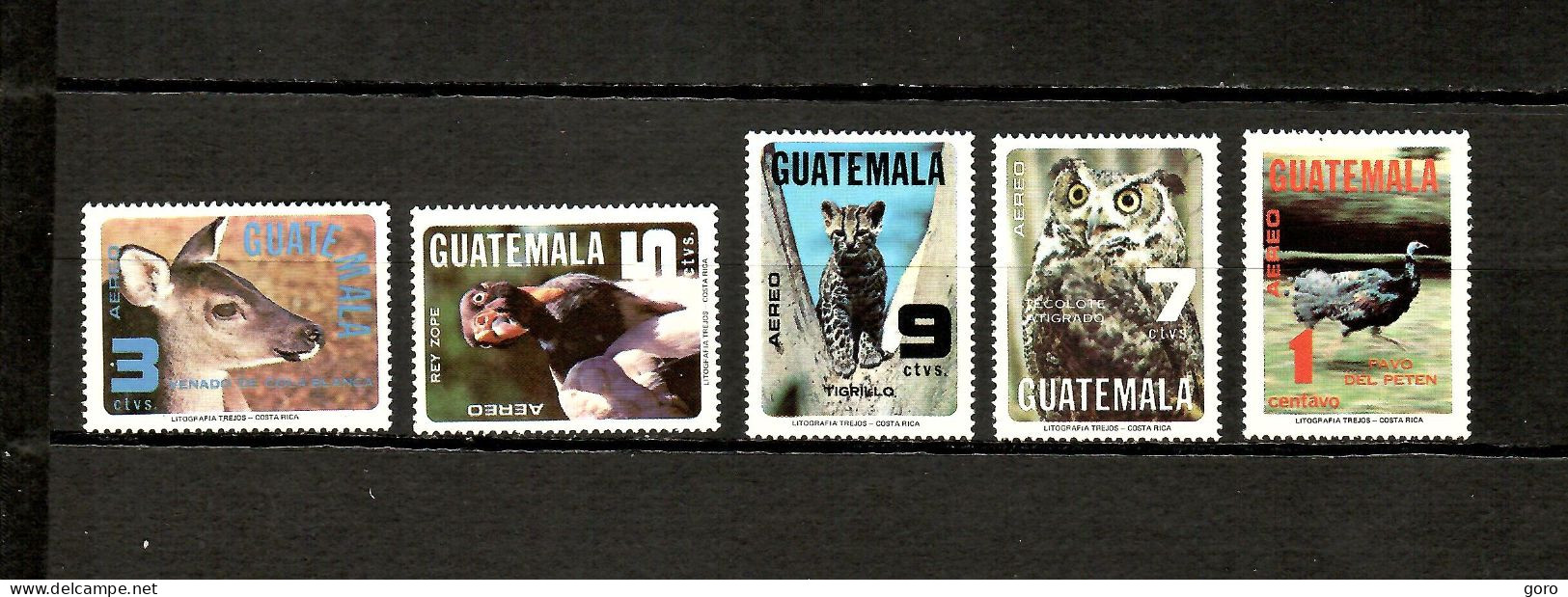 Guatemala   1979  .-  Y&T  Nº   674/678   Aéreo   ** - Guatemala