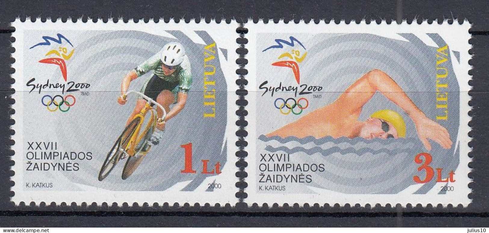 LITHUANIA 2000 Olympic Games MNH(**) Mi 735-736 #Lt1065 - Litauen