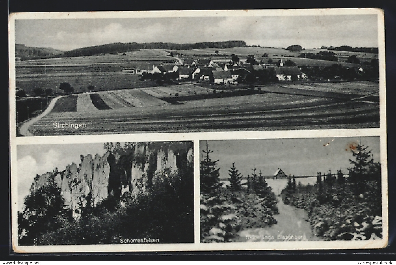 AK Sirchingen, Panorama, Schorrenfelsen, Skigelände Blasenberg  - Sonstige & Ohne Zuordnung