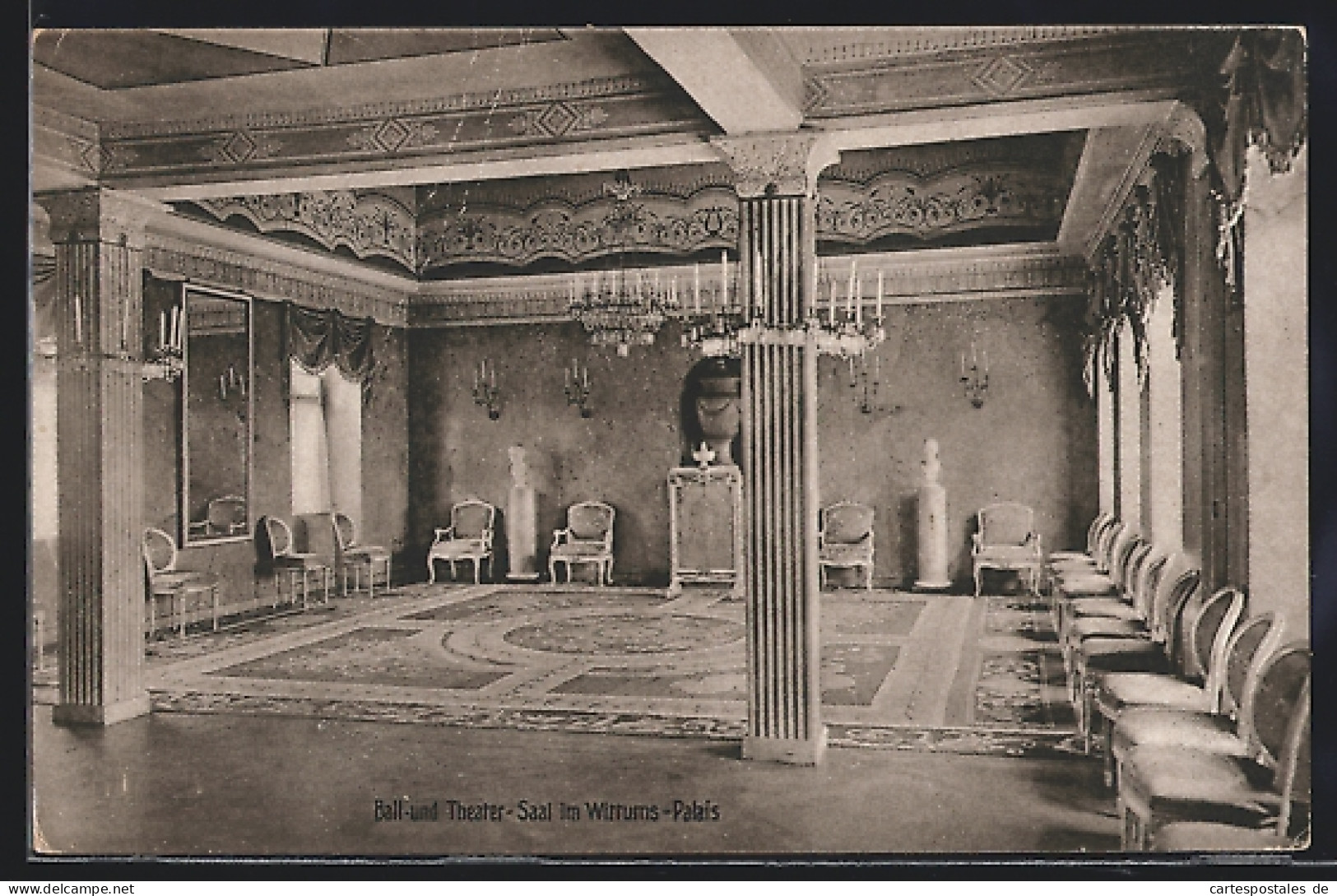 AK Weimar / Thüringen, Wittums Palais, Ball- Und Theatersaal, Innenansicht  - Théâtre