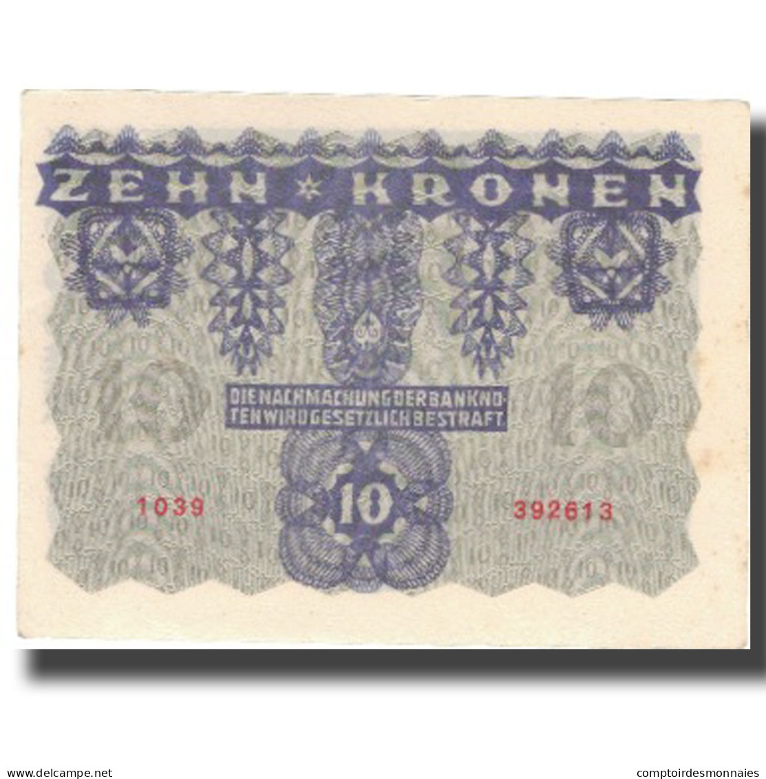 Billet, Autriche, 10 Kronen, 1922, 1922-01-02, KM:75, NEUF - Oesterreich