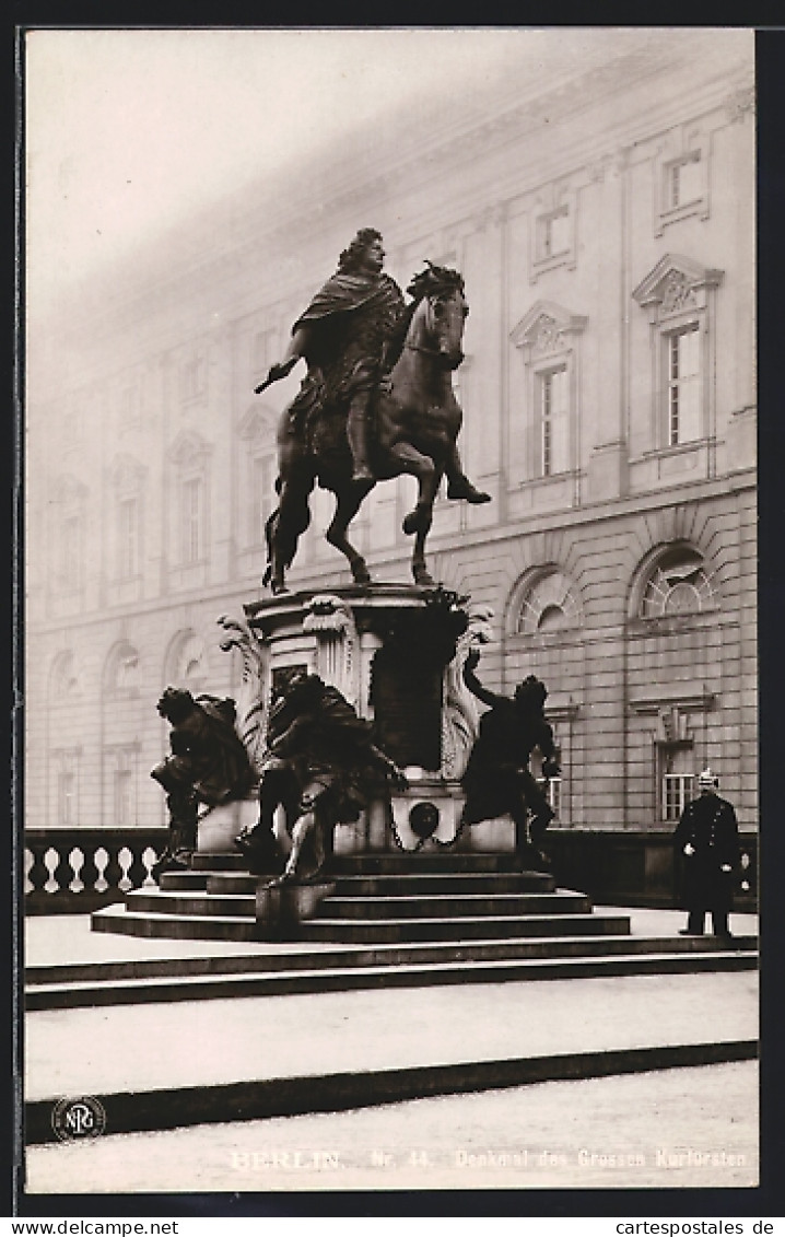 Foto-AK NPG Nr. 44: Berlin, Denkmal Des Grossen Kurfürsten  - Photographs