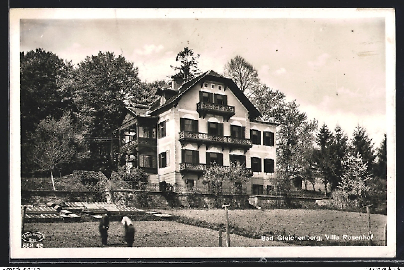 AK Bad Gleichenberg, Villa Rosenhof Von Feldern Aus Gesehen  - Other & Unclassified