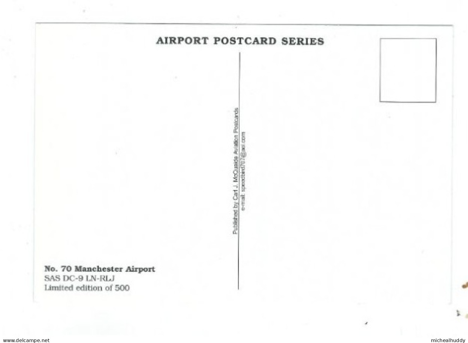 POSTCARD   PUBL BY  BY C MCQUAIDE IN HIS AIRPORT SERIES  MANCHESTER INTERNATIONAL  CARD NO  70 - Aerodrome