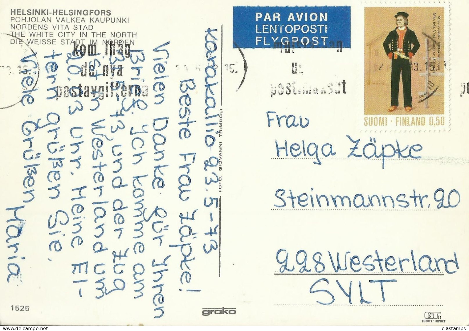 FINLAND AK 1973 - Storia Postale