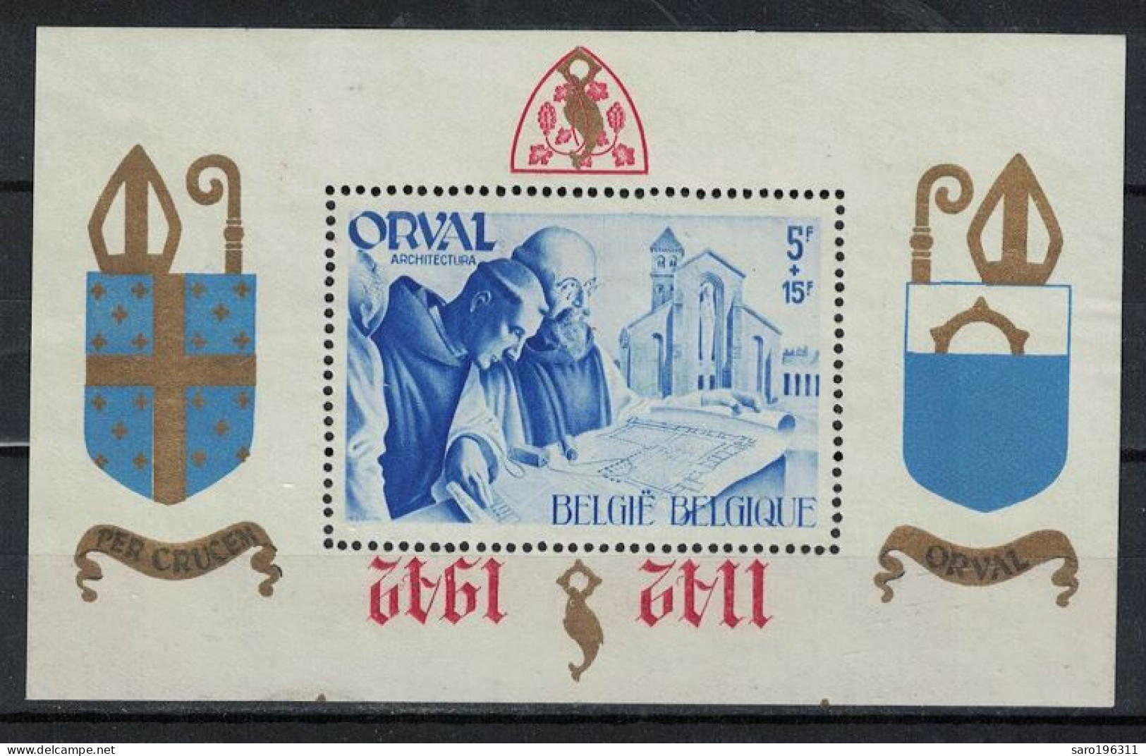 LIQUIDATION ** / MNH  FEUILLET ORVAL N° 24 SURCHARGE RENVERSEE à  34,60 - 1924-1960