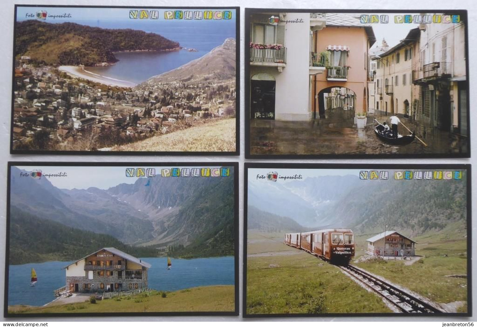 VAL PELLICE - Lot De 4 CPM Foto Impossibili !! - Andere & Zonder Classificatie