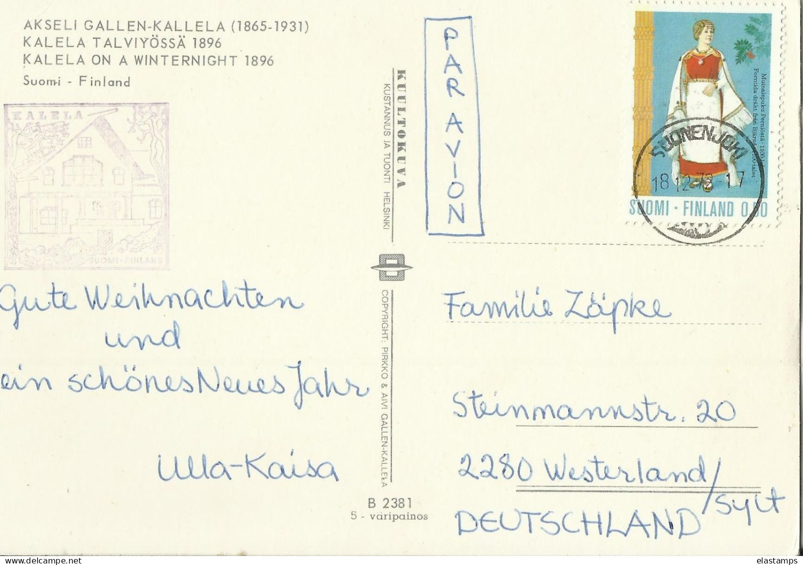 FINLAND AK 1973 - Covers & Documents