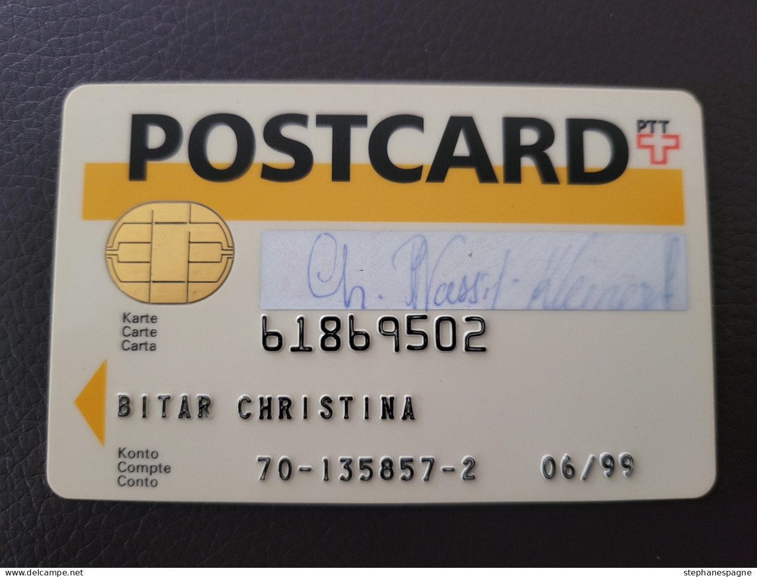 BANK POSTCARD 1999 - Credit Cards (Exp. Date Min. 10 Years)