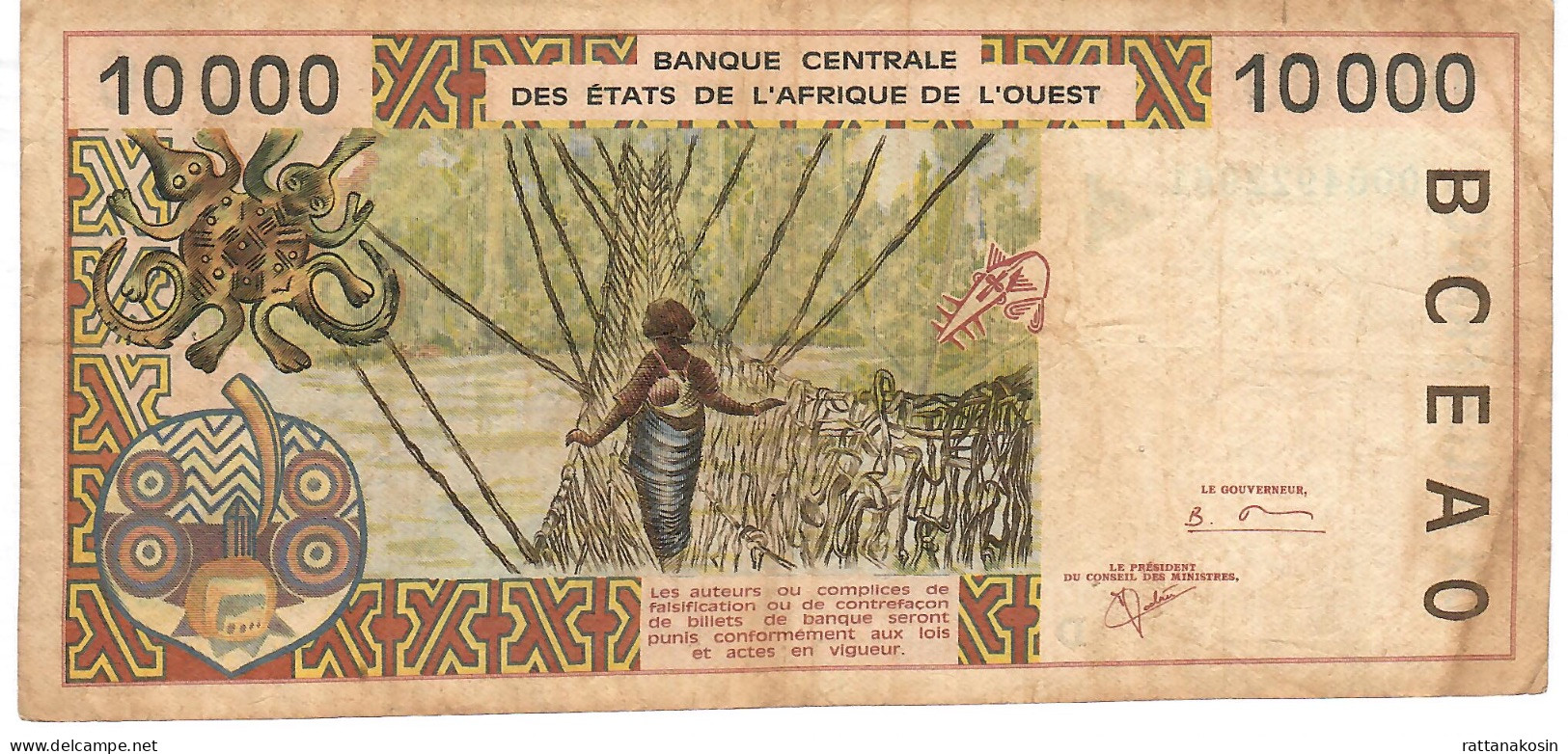 W.A.S. MALI    P414Di 10000 FRANCS (20)00 2000  Signature 30  FINE - États D'Afrique De L'Ouest