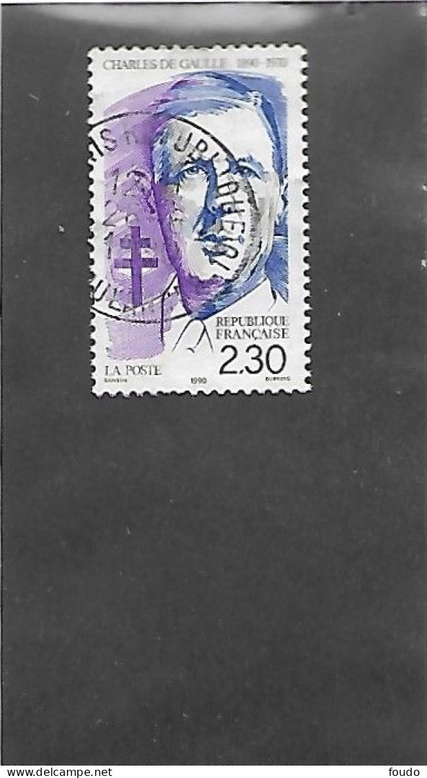 FRANCE 1990 -   N°YT 2634 - Used Stamps