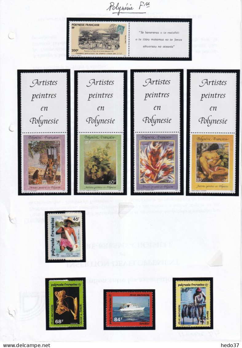 Polynésie - Collection 1991/2000 - Neufs ** Sans Charnière - Cote Yvert 865€ - TB - Colecciones & Series