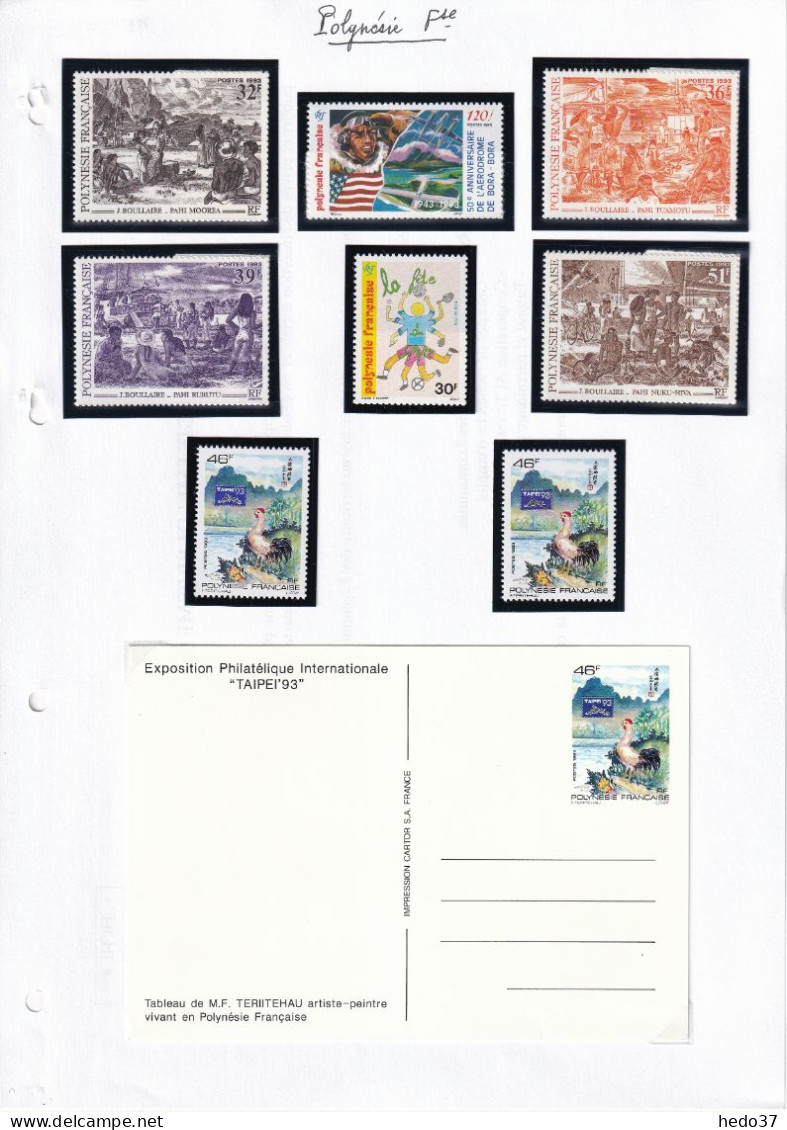 Polynésie - Collection 1991/2000 - Neufs ** sans charnière - Cote Yvert 865€ - TB