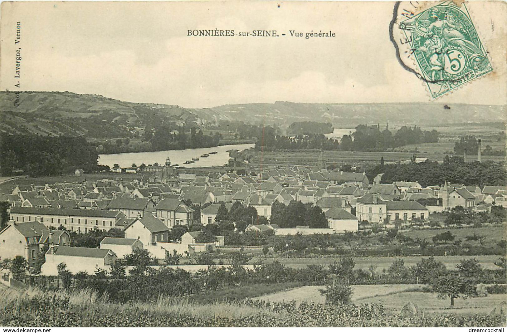Top Promotion 78 BONNIERES-SUR-SEINE. Vue Générale 1907 - Bonnieres Sur Seine