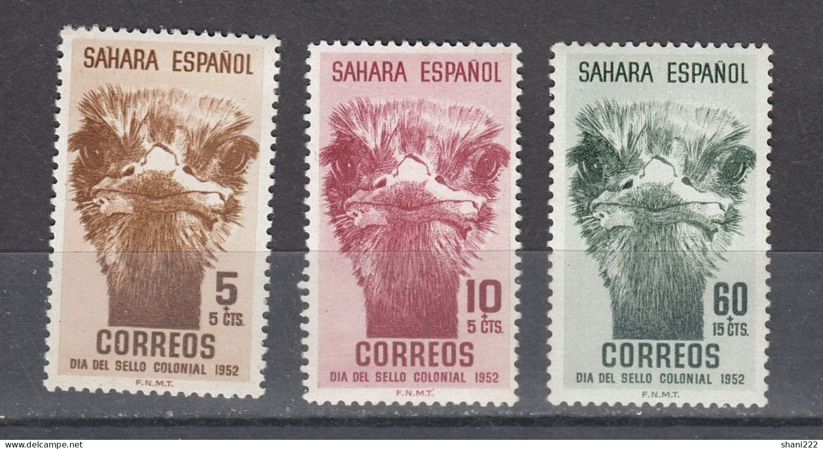 Spanish Sahara 1952 Stamp Day, Camels MNH Set (e-854) - Spanish Sahara