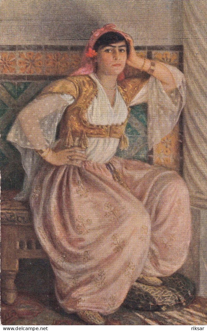 ILLUSTRATEUR(LAPINA) FEMME(TUNISIE) - Schilderijen