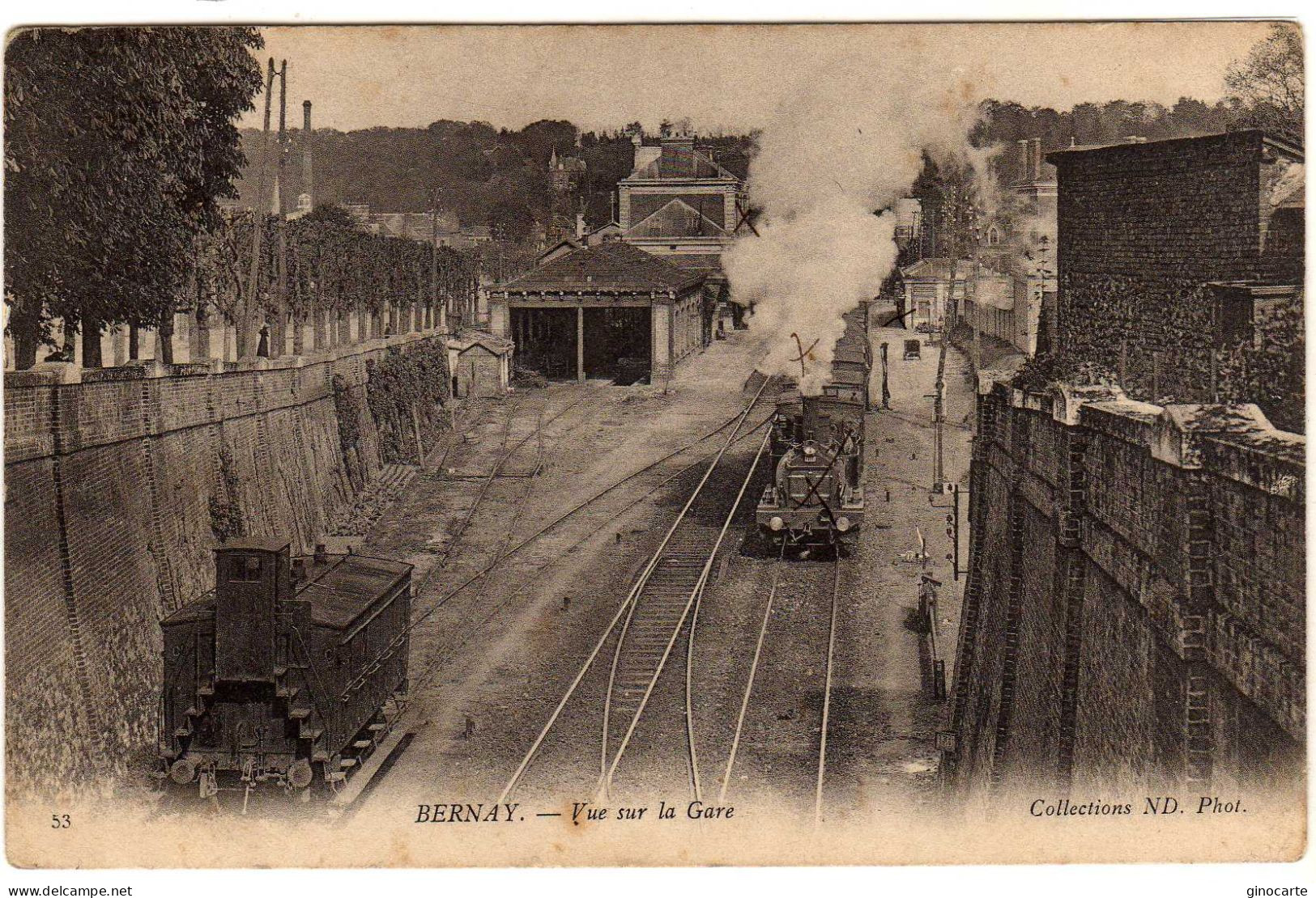 Bernay Vue Sur La Gare - Bernay