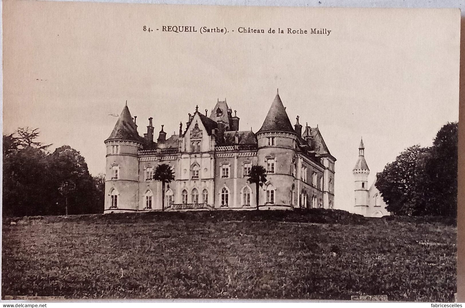CPSM  Circulée 1930-  Requeil (Sarthe) Château De La Roche Mailly  (29) - Other & Unclassified