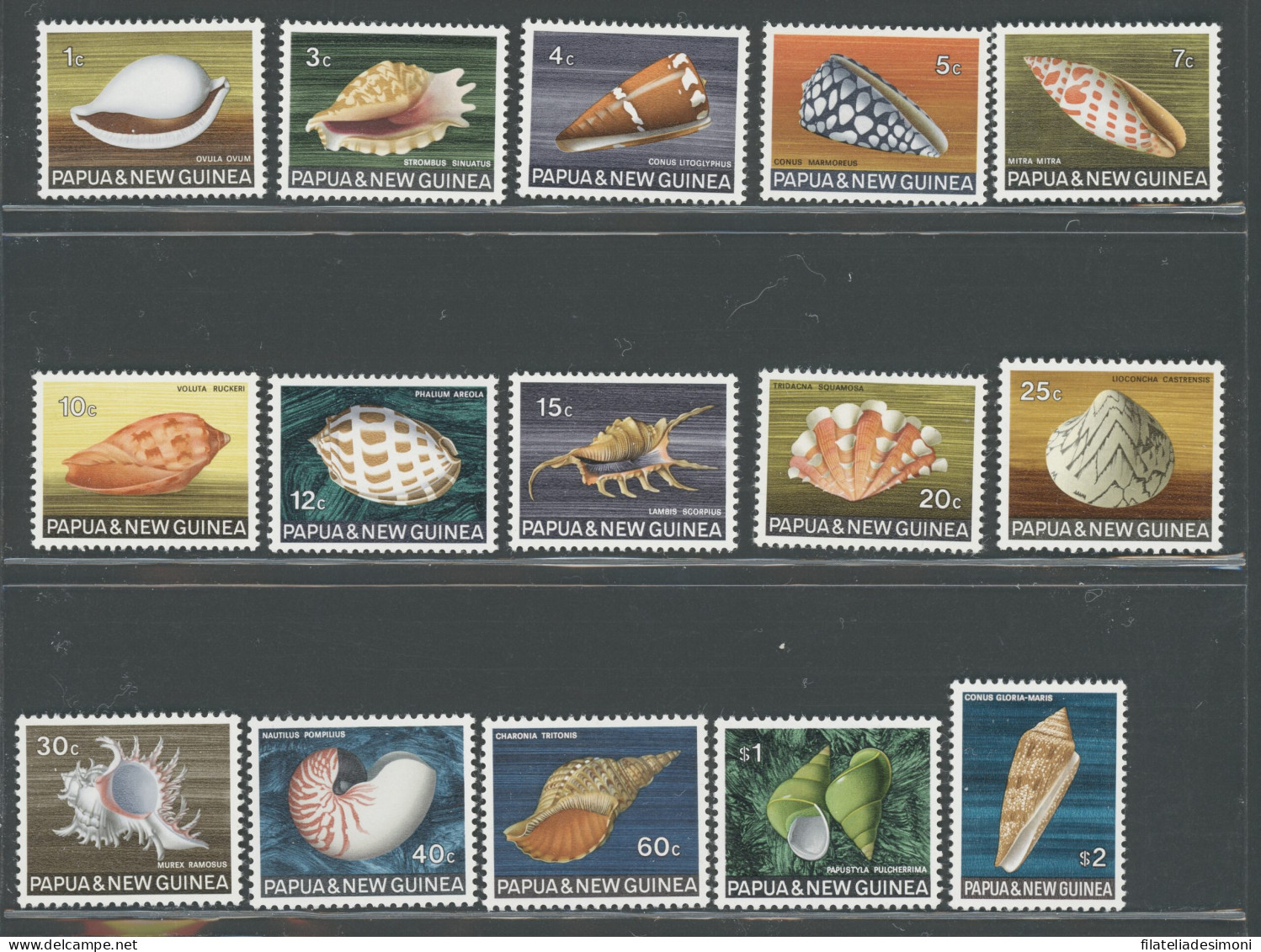 1968-69 PAPUA NEW GUINEA - Catalogo Yvert N. 138-52 - 15 Valori MNH** - Fishes