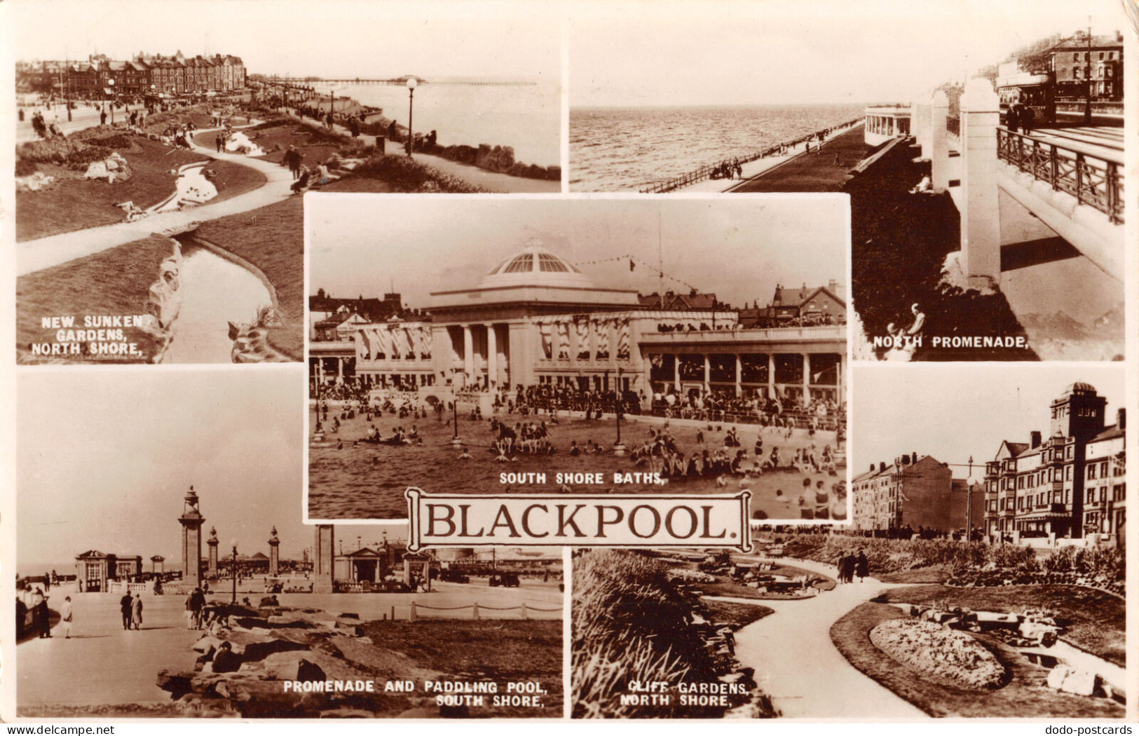 R335274 Blackpool. M. Muller. RP. 1934. Multi View - Monde