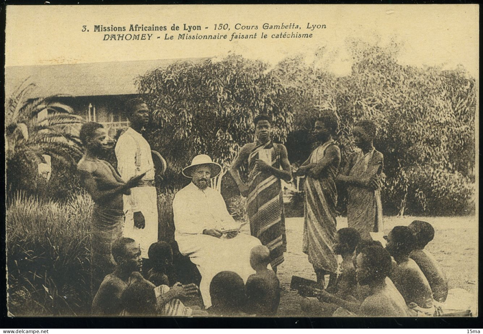 Dahomey Le Missionnaire Faisant Le Catéchisme Missions Africaines De Lyon - Dahome