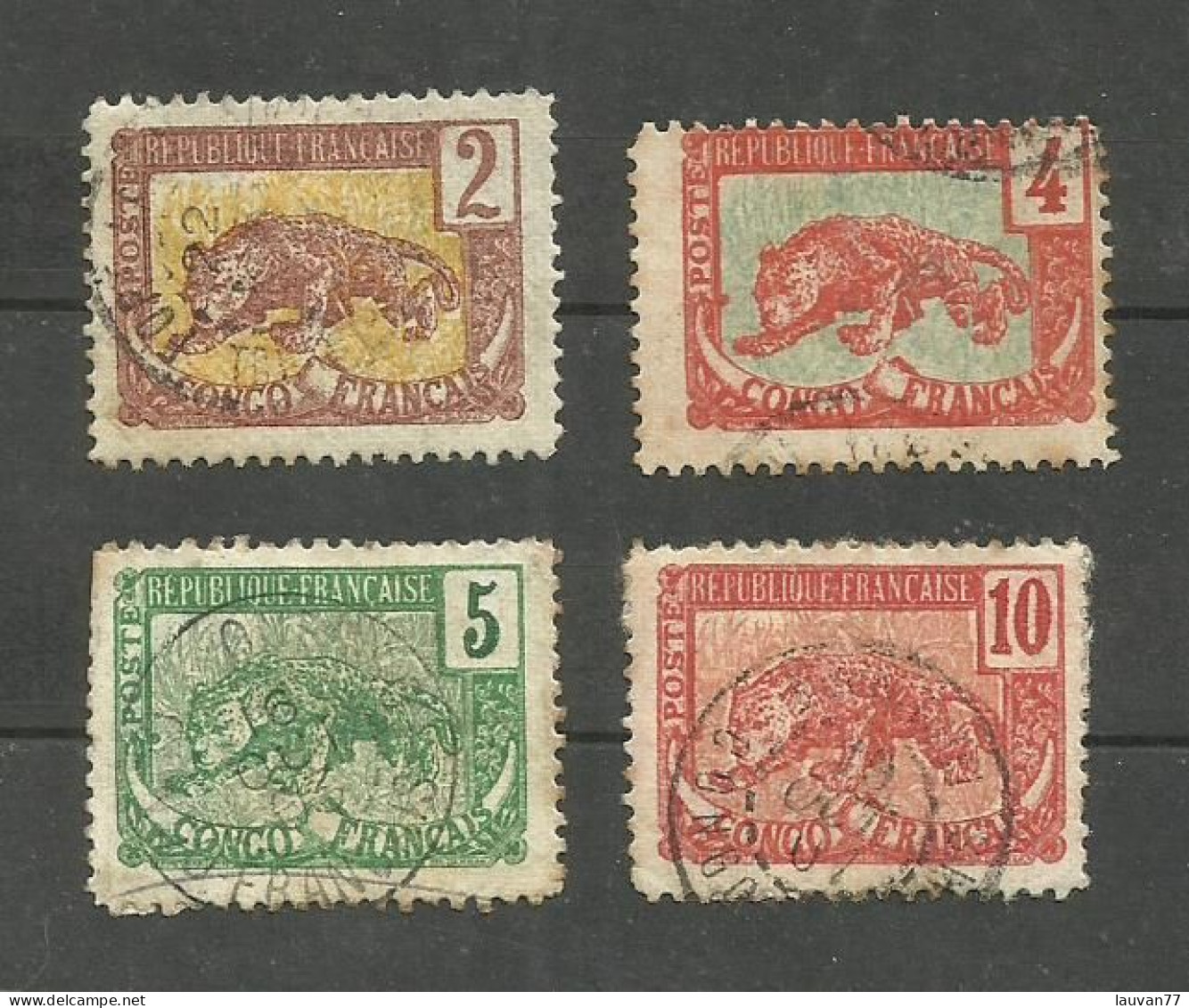 CONGO N°28 à 31 Cote 6.60€ - Used Stamps