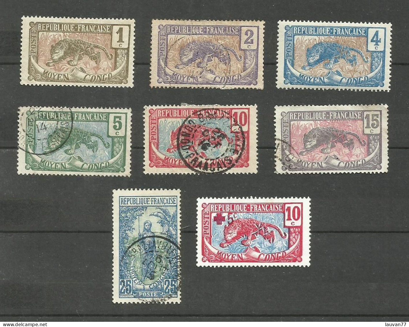 CONGO N°48 à 53, 55, 66 Cote 6.50€ - Used Stamps