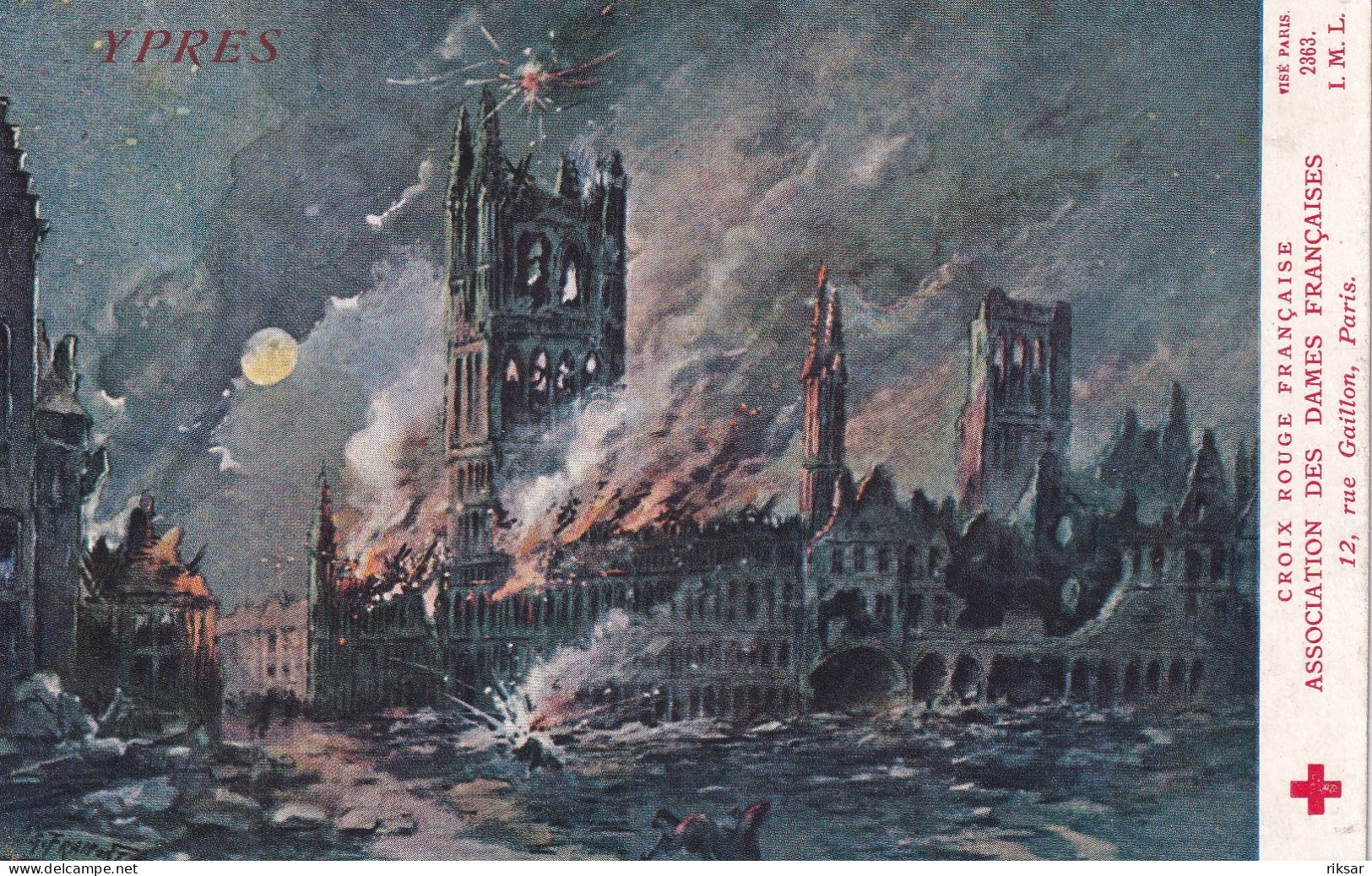 ILLUSTRATEUR(LAPINA) CROIX ROUGE(YPRES) - Malerei & Gemälde