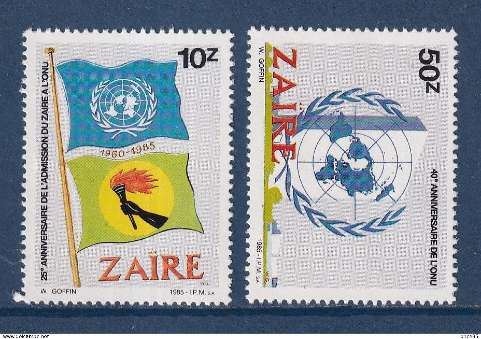 Zaïre - YT N° 1216 Et 1217 ** - Neuf Sans Charnière - 1985 - Ungebraucht