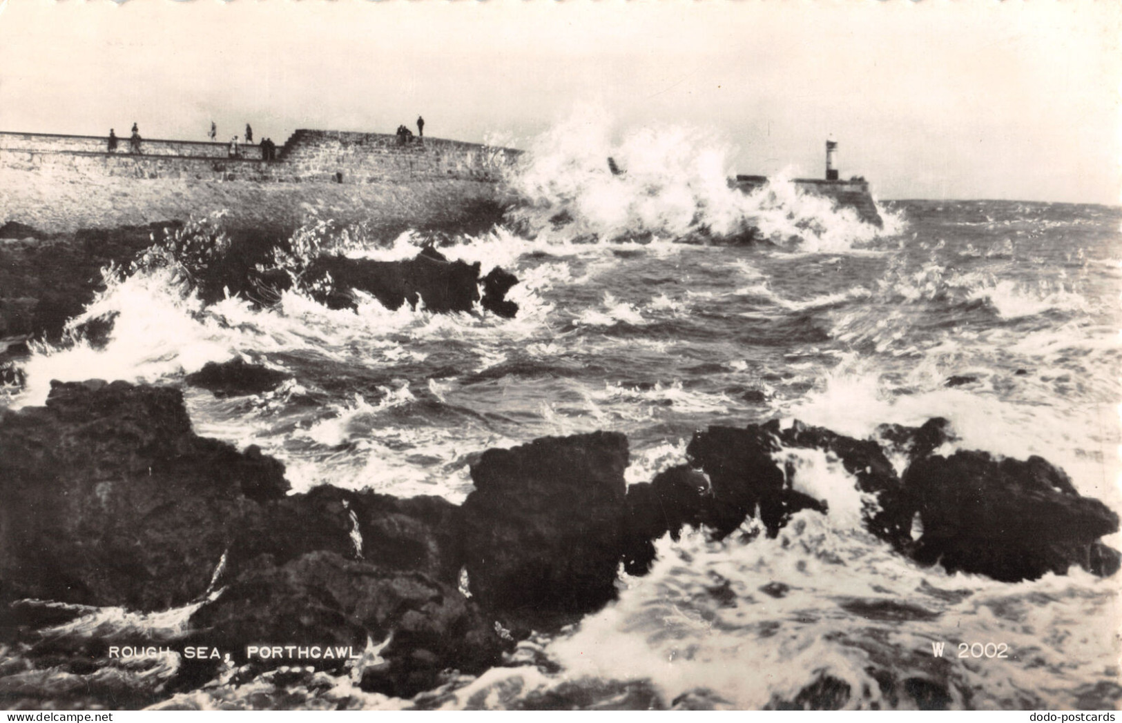 R332026 Rough Sea. Porthcawl. W 2002. Valentines. RP. 1960 - Wereld