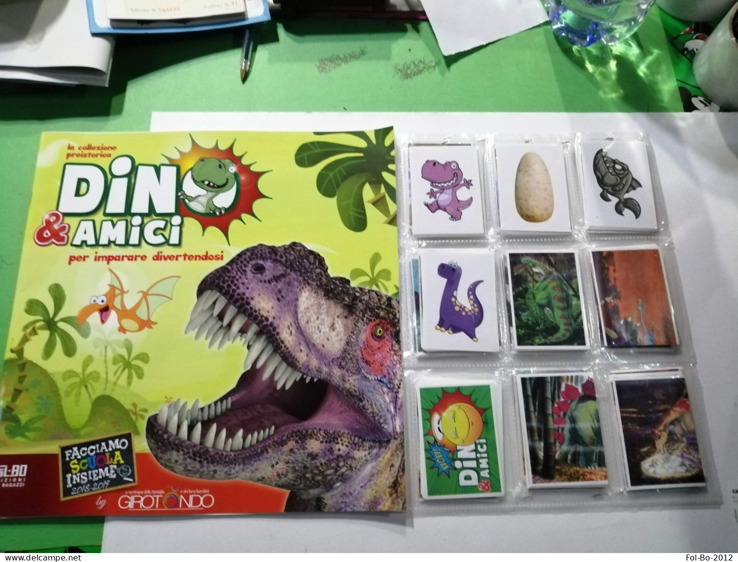 Dino E Amici Per Imparare.dinosauri.album+set Completo Figurine+ Set Lettere.FOL.BO.2018 - Altri & Non Classificati