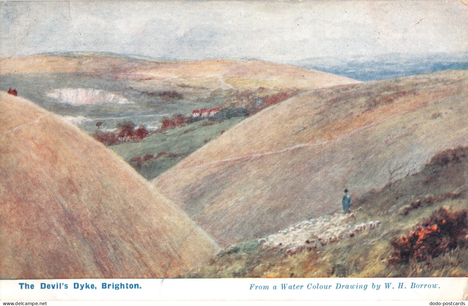 R333707 Brighton. The Devil Dyke. The Water Colour Post Card Company. W. H. Borr - Wereld