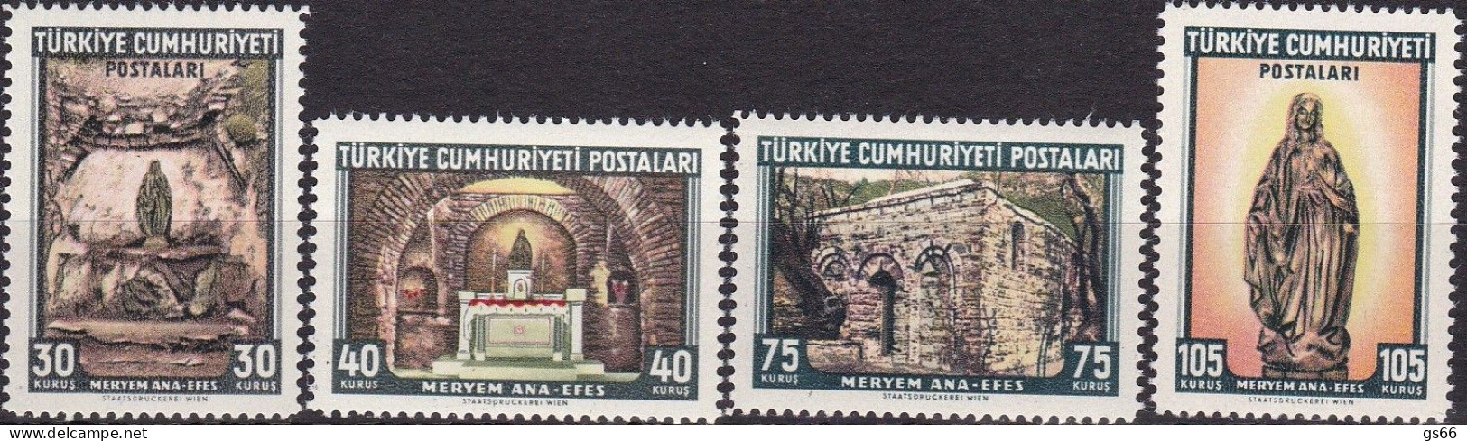 Türkei, 1962, 1846/49, MNH **, Tourismus: Panaya Kapulu. - Nuovi