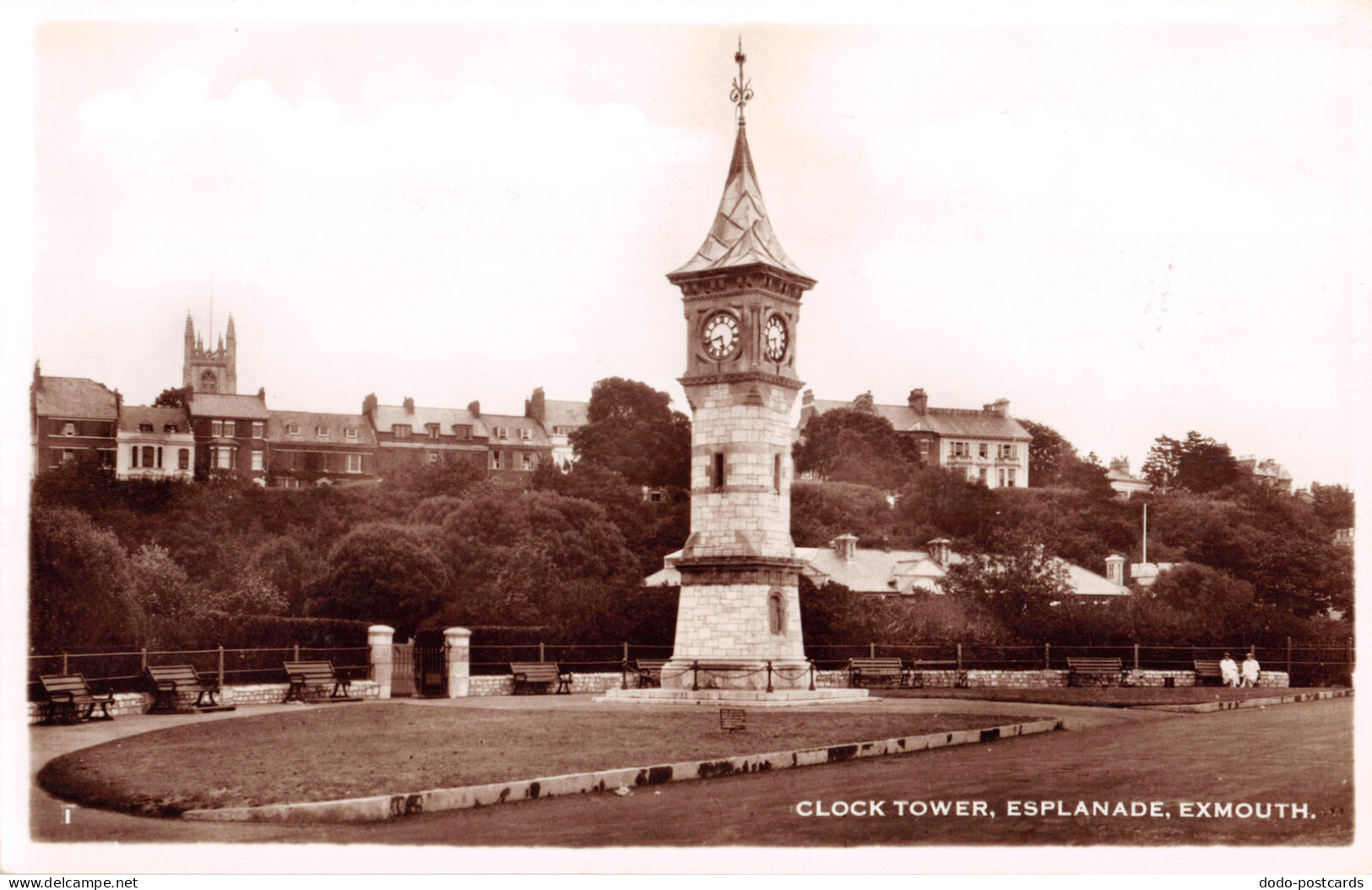 R332785 1. Clock Tower. Esplanade. Exmouth. Excel Series. RP - Wereld