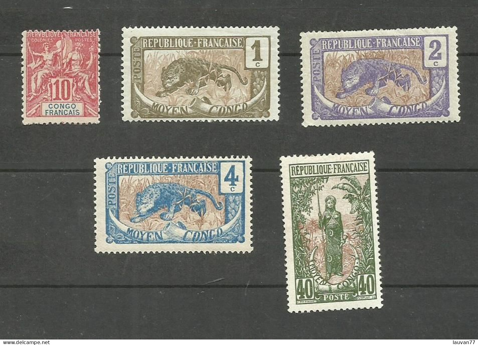 CONGO N°42, 48 à 50, 58 Neufs Avec Charnière* Cote 7€ - Unused Stamps