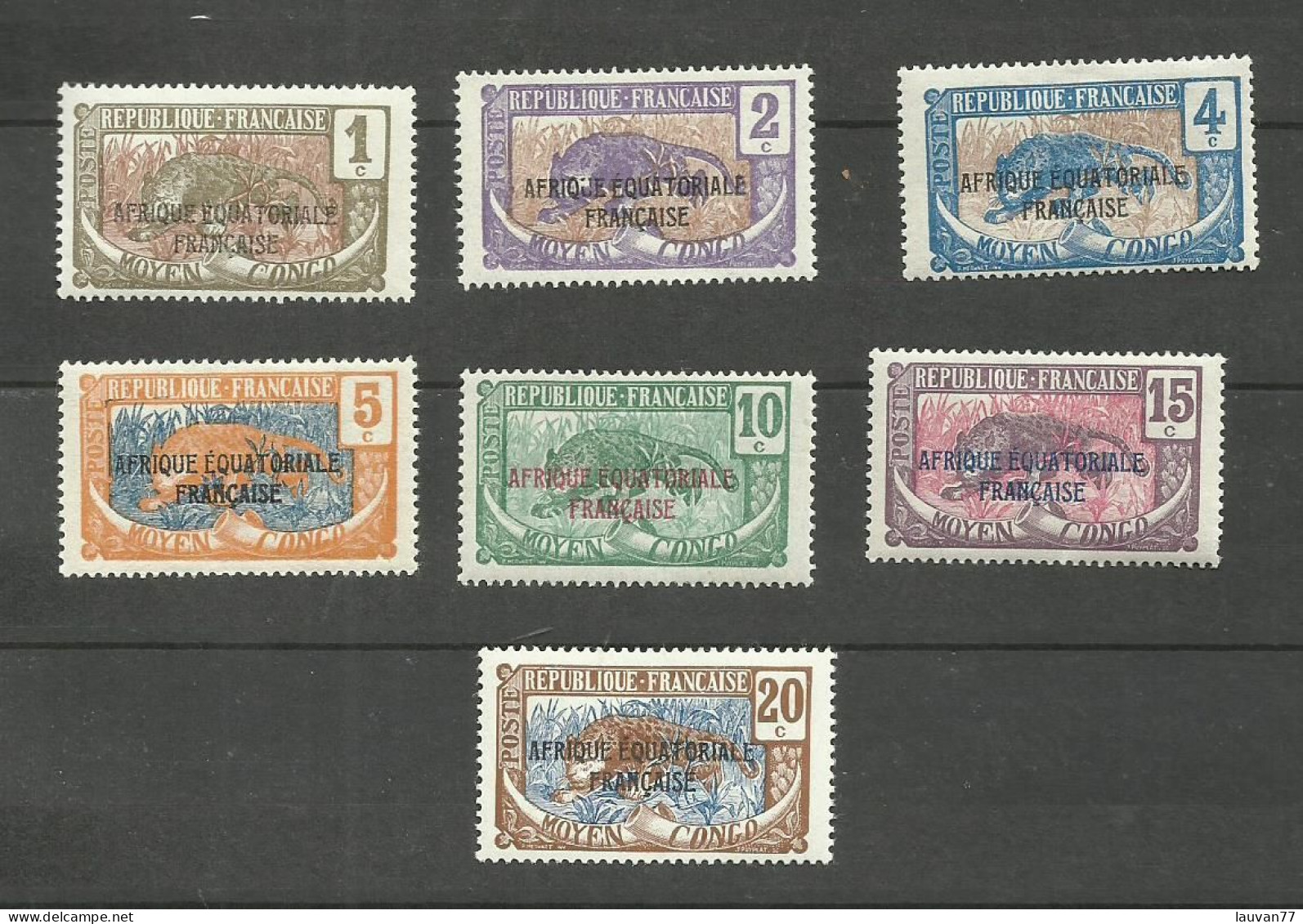 CONGO N°72 à 78 Neufs Avec Charnière* Cote 4€ - Nuevos